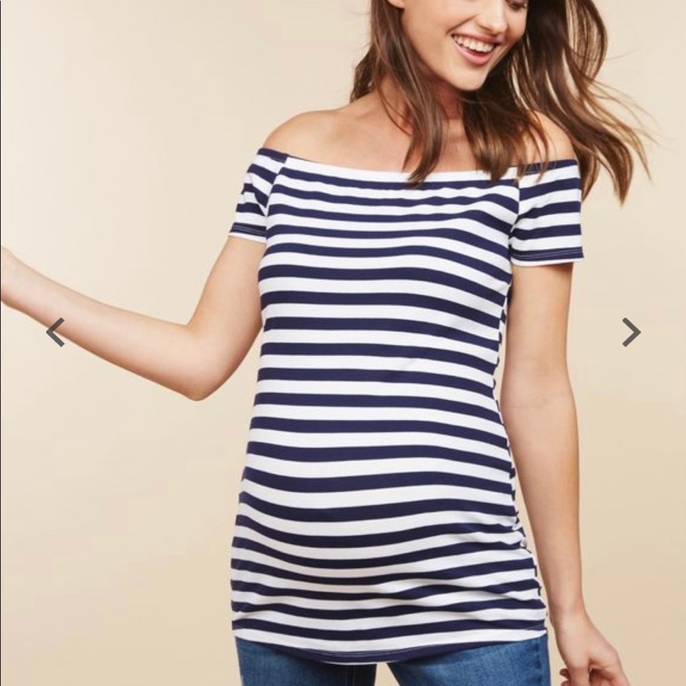 Off The Shoulder Maternity Top